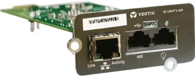 Alt view image 6 of 7 - Vertiv Liebert IntelliSlot Unity - SNMP - Network Card | Remote Monitoring - Data Center Monitoring| Adapter| 10Mb LAN/100Mb LAN |Micro-USB Port