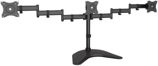 Alt view image 2 of 2 - SIIG Articulated Freestanding Triple Monitor Desk Stand 13"-27" CEMT1V12S1