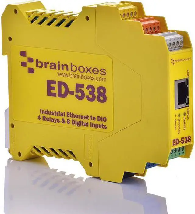 Alt view image 6 of 6 - Brainboxes ED-538 Brainboxes ED-538 Ethernet To Digital IO RelayIO Relay