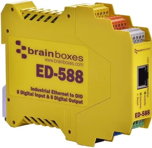 Alt view image 11 of 14 - Brainboxes ED-588 Ethernet to Digital IO 8 Inputs + 8 Outputs