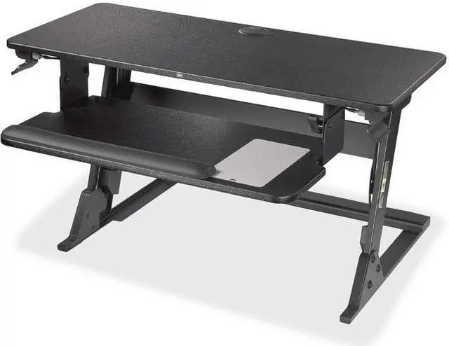 Alt view image 20 of 20 - 3M SD60B Standing Desk, Converts Desktop To Sit-Stand Workstation, 35.4" x 23.2" x 6.2"