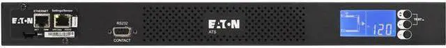 Alt view image 5 of 8 - Eaton ATS Rack PDU 1U 120V 1.92 kW 2 5-20P Input and 10 5-20R Single-Phase - NEMA 5-20P - 10 x NEMA 5-20R - 120 V AC - 1920 W - Network (RJ-45) - 1U - Horizontal - Rack-mountable EATS120