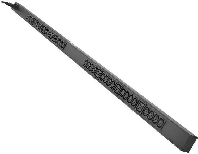 Alt view image 15 of 20 - Tripp Lite PDU 3.7kW 208/230V Basic PDU 32 C13 & 6 C19 Outlets, 10 ft. Cord