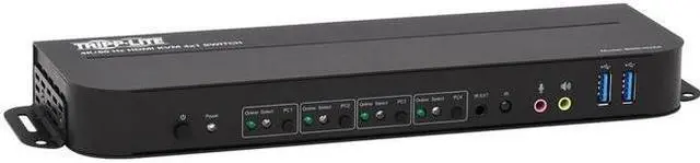 Alt view image 16 of 20 - TRIPP LITE B005-HUA4 4-Port HDMI/USB KVM Switch - 4K 60 Hz, HDR, HDCP 2.2, IR, USB Sharing