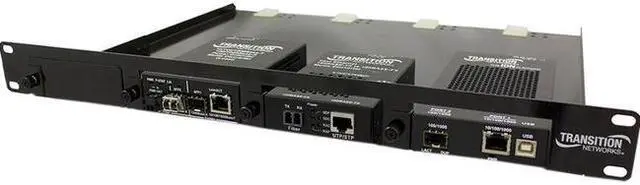 Alt view image 3 of 7 - Transition Networks 4-Slot Media Converter Shelf