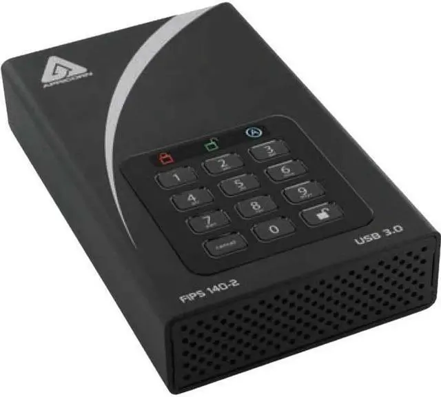 Main image of Apricorn Aegis Padlock DT FIPS ADT-3PL256F-2000 2 TB External Hard Drive