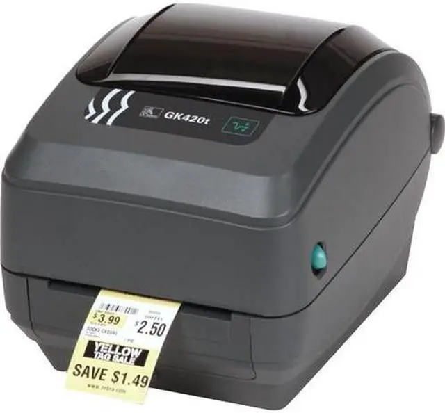 Alt view image 7 of 9 - Zebra GK420t Thermal Transfer Label Printer, 203 dpi, US Cord, EPL, ZPLII, USB, Serial, Centronics Parallel, Government, TAA - GK42-102510-00GA