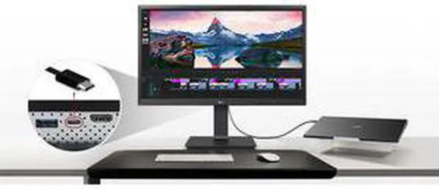 Alt view image 12 of 15 - LG 24BP750C-B 23.8" Class FHD IPS Monitor with Built-in Full HD Webcam