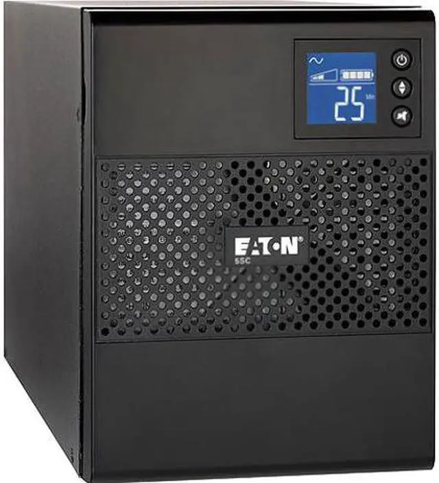 Alt view image 4 of 15 - Eaton 5SC1500 5SC UPS 1500 VA 1080 Watt 120V Line-Interactive Battery Backup Tower USB - Tower - 5 Minute Stand-by - 110 V AC Input - 8 x NEMA 5-15R -