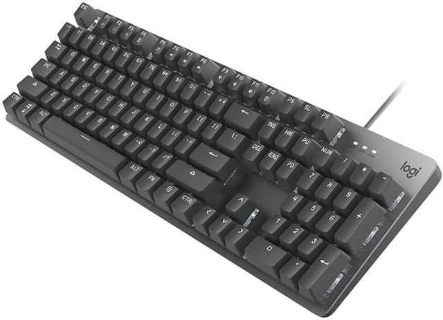 Main image of Logitech K845 Mechanical Illuminated Keyboard, Strong Adjustable Tilt Legs, Compact Size, Aluminum Top Case, 104 Keys, USB Corded, Windows (Logitech Blue Switches)