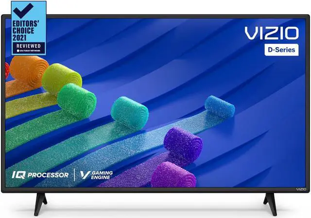 Alt view image 10 of 14 - VIZIO D D43F-J04 42.5" Smart LED-LCD TV - HDTV - Full Array LED Backlight - Google Assistant, Apple HomeKit, Alexa Supported - Netflix, TED, YouTube, Apple TV, iHeartRadio, Amazon Prime, Disney+, ...