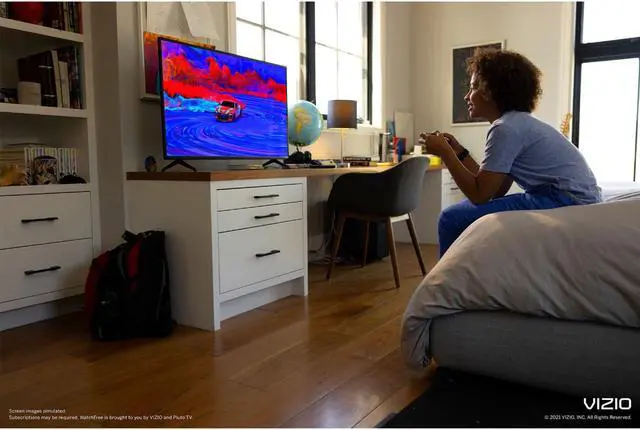 Alt view image 12 of 14 - VIZIO D D43F-J04 42.5" Smart LED-LCD TV - HDTV - Full Array LED Backlight - Google Assistant, Apple HomeKit, Alexa Supported - Netflix, TED, YouTube, Apple TV, iHeartRadio, Amazon Prime, Disney+, ...