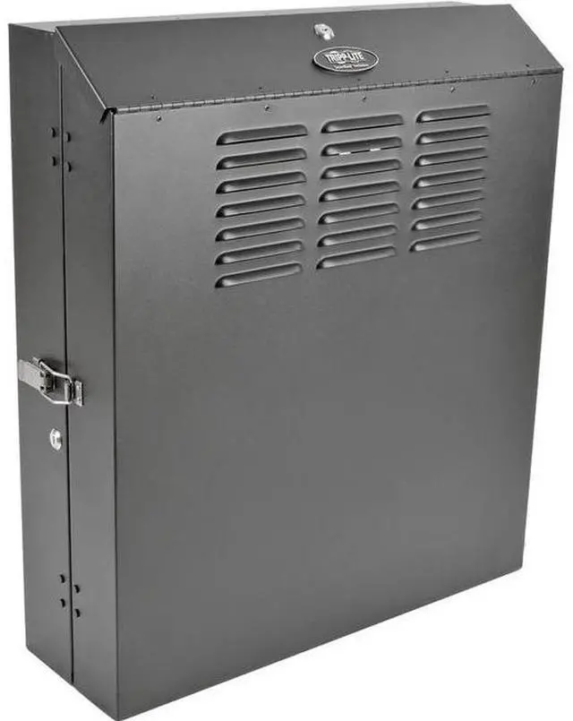 Alt view image 7 of 20 - Tripp Lite 6U Vertical Wall-Mount Rack Enclosure Cabinet, Low-Profile, Switch Depth, 20" Deep (SRWF6U)