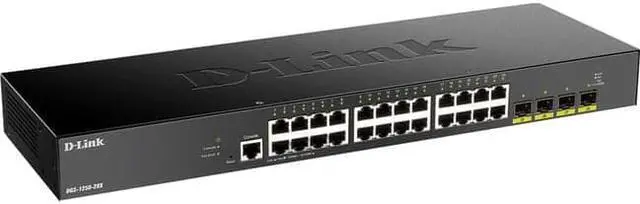 Alt view image 7 of 8 - D-Link 28 Port 10G SFP+ Managed Smart Switch DGS125028X6KV
