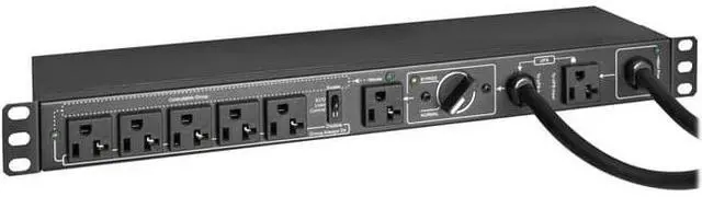 Alt view image 13 of 20 - Tripp Lite PDU Hot Swap with Manual Bypass 15A 6 5-20R 2 5-20P Inputs PDUB201U