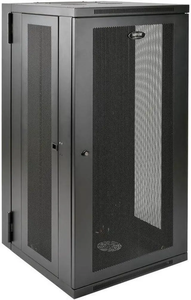 Alt view image 20 of 20 - Tripp Lite SmartRack 26U UPS-Depth Wall-Mount Rack Enclosure Cabinet, Hinged Back