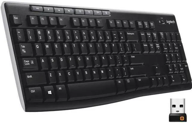 Alt view image 19 of 20 - Logitech K270 Wireless Keyboard K270 Black Logitech Unifying protocol (2.4 GHz) Wireless range: >33 ft (10m) wireless range Ergonomic Keyboard