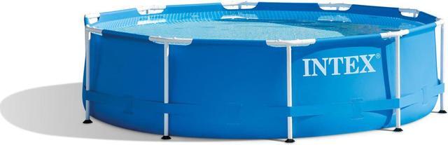 Alt view image 13 of 16 - Intex 28201EH 10' x 30" Metal Frame Round Above Ground Swimming Pool with Pump