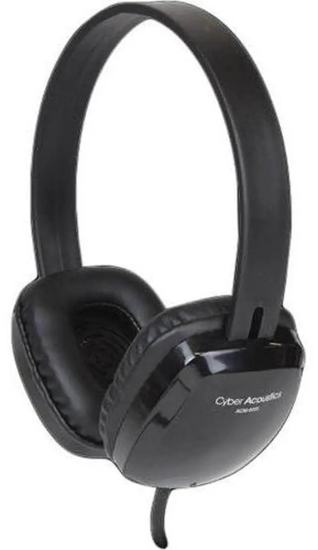 Alt view image 9 of 13 - Cyber Acoustics Stereo Headphones Black ACM-6005