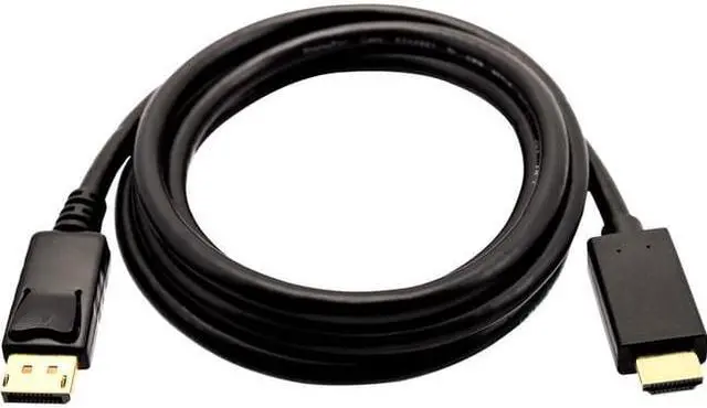 Alt view image 9 of 10 - V7 Black Video Cable Displayport Male To Hdmi Male 3M 10Ft