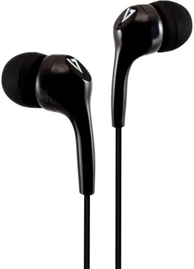 Alt view image 5 of 10 - V7 HA105 Lightweight Stereo Earbuds - Black