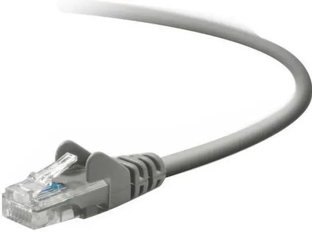 Alt view image 4 of 4 - Belkin A3L791-01-S 1 ft. Cat 5E Gray UTP RJ45M/RJ45M Patch Cable