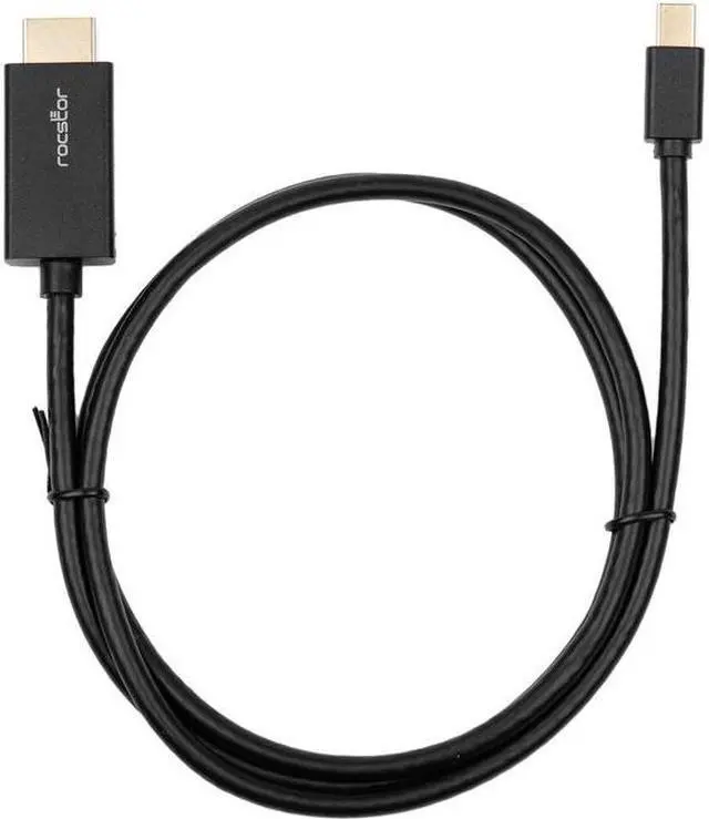 Alt view image 11 of 12 - Rocstor Y10C195-B1 3Ft Mini Displayport To Hdmi M/M 4Kx2K 30Hz Cable Black