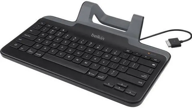 Alt view image 14 of 14 - BELKIN B2B130 Black Lightning Wired Slim Tablet Keyboard