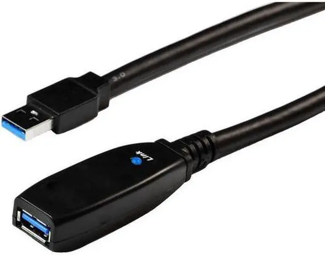 Alt view image 2 of 3 - 4xem 4X3302A27M 22.97 ft. (7.0m) Black Active USB 3.0 Extension Cable with LED Signal