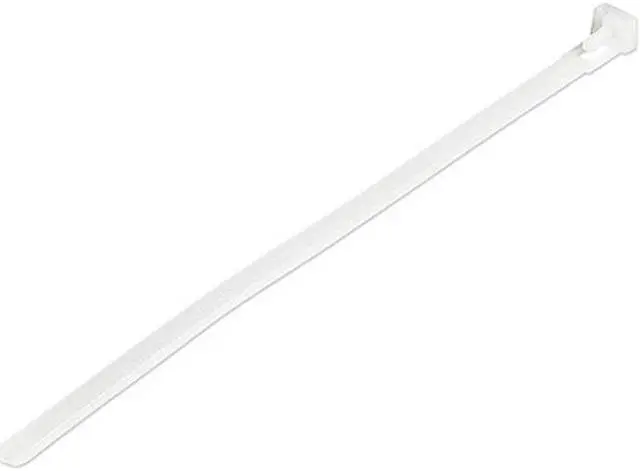 Alt view image 2 of 9 - 4XEM 100 Pack 5" Reusable Cable Ties White Medium Nylon/Plastic 4X5ZIPTIE100WR