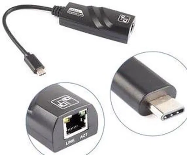 Alt view image 12 of 14 - 4XEM USB-C to Gigabit Adapter - USB Type C - 1 Port(s) - 1 - Twisted Pair