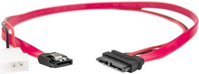 Alt view image 15 of 15 - Rocstor 20in / 50cm Slimline SATA Male to SATA Cable