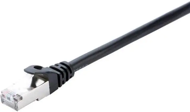 Alt view image 8 of 8 - V7 CAT6 STP Network (RJ45 m/m), Black 14ft