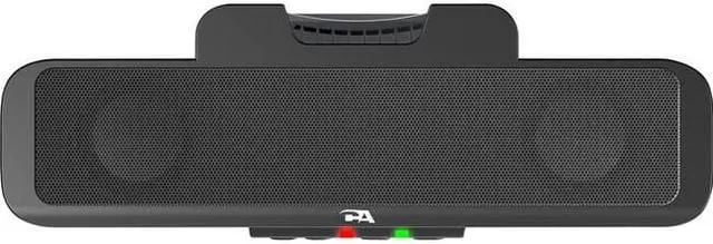 Alt view image 13 of 18 - Cyber Acoustics Compact USB Speaker Bar with Integrated Monitor Mount (CA-2890)