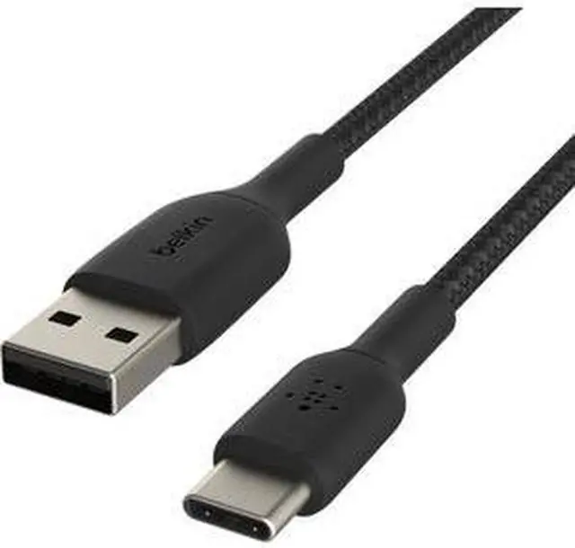 Alt view image 20 of 20 - Belkin CAB002bt2MBK Black BOOST CHARGE Braided USB-C to USB-A Cable 6.56 ft. (2.0 m)