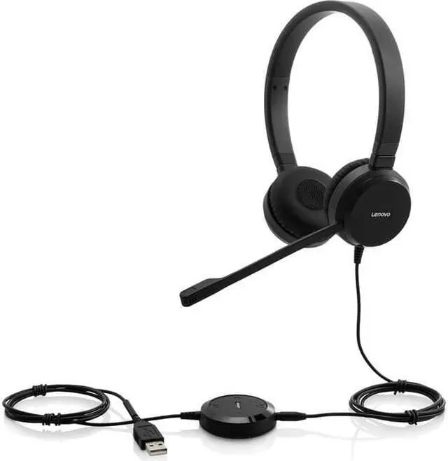 Alt view image 9 of 14 - Lenovo Pro Wired Stereo VOIP Headset