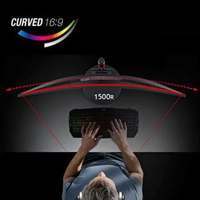 Alt view image 15 of 20 - Acer Nitro XZ270 Xbmiipx 27" 1500R Curved Full HD (1920 x 1080) VA Zero-Frame Gaming Monitor with Adaptive Sync, 240Hz Refresh Rate and 1ms VRB (Display Port & 2 x HDMI 2.0 Ports) , Black
