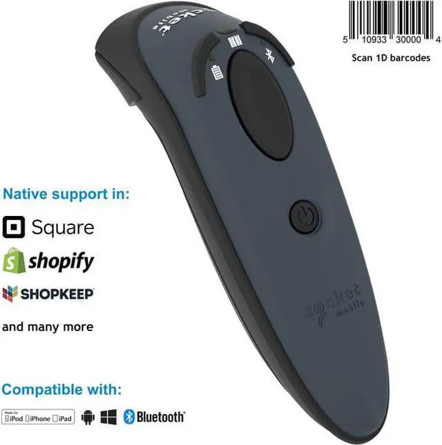 Alt view image 7 of 14 - durascan d730, 1d laser barcode scanner, gray