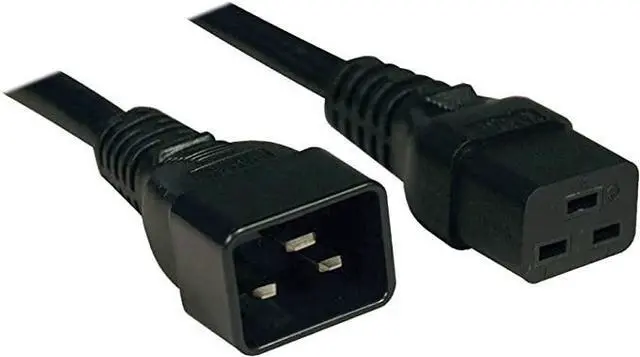 Alt view image 12 of 12 - Tripp Lite Heavy-Duty Power Extension Cord, 15A, 14 AWG (IEC-320-C19 to IEC-320-C20), 10 ft. (3 m) (P036-010-15A)