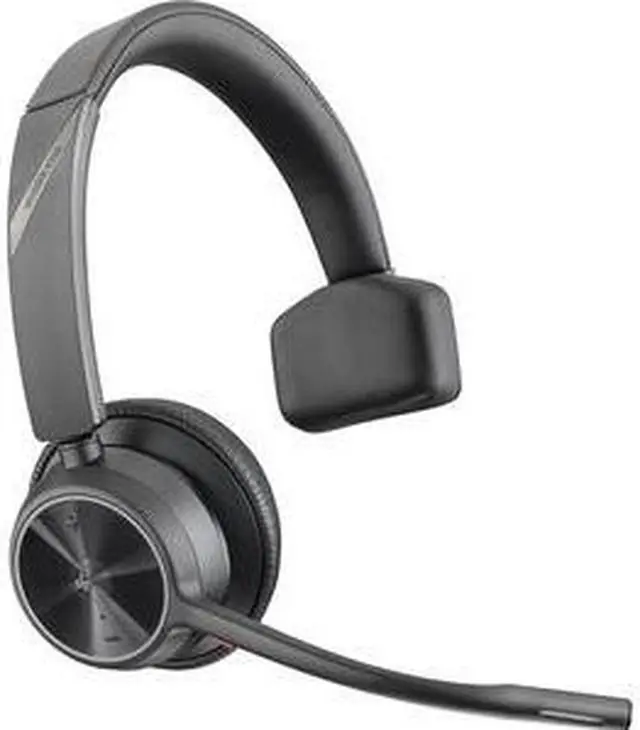 Alt view image 5 of 13 - Poly Voyager 4300 UC 4310-M Headset (Plantronics)- Mono - USB Type C - Wired/Wireless - Bluetooth - 164 ft - 20 Hz - 20 kHz - Over-the-head - Monaural - Ear-cup - 4.92 ft Cable - Noise Cancelling
