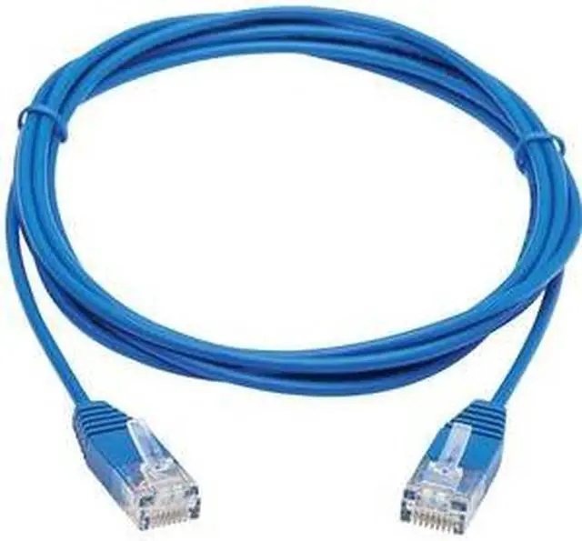 Alt view image 9 of 11 - Tripp Lite Cat6 Gigabit Molded Ultra-Slim Utp Ethernet Cable (Rj45 M/M) Blue 7 Ft.