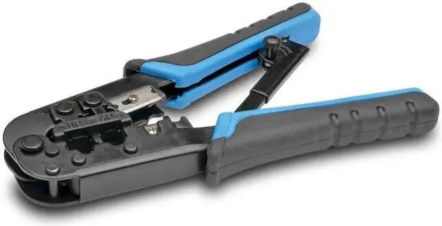 Alt view image 7 of 9 - Tripp Lite RJ11/RJ12/RJ45 Crimping Tool with Cable Stripper