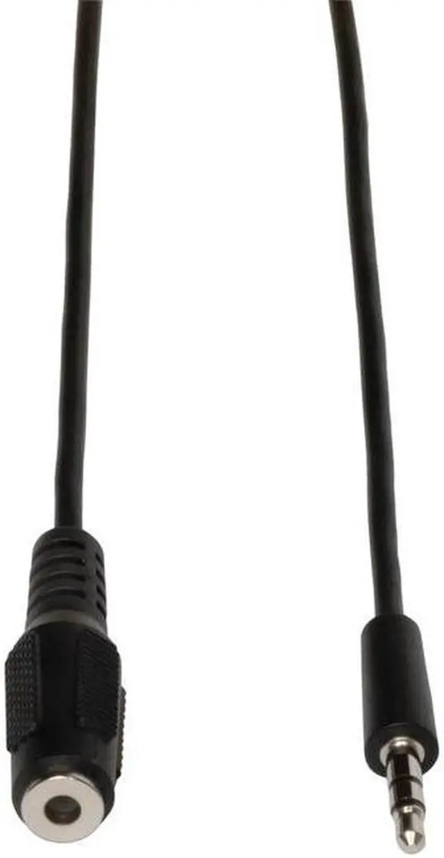 Alt view image 3 of 3 - Tripplite 3.5mm Stereo Headphone Extension Cable 10 Foot Black Nickel Plate Connectors