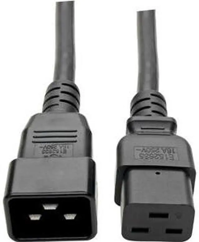 Alt view image 18 of 20 - Tripp Lite Heavy-Duty Power Extension Cord, 15A, 14 AWG (IEC-320-C19 to IEC-320-C20), 3 ft. (1 m) (P036-003-15A)