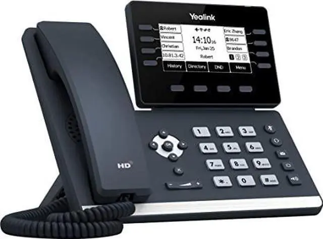 Alt view image 7 of 9 - Yealink SIP-T53W IP Corded/Cordless Wi-Fi Mountable Desktop Phone SIPT53W