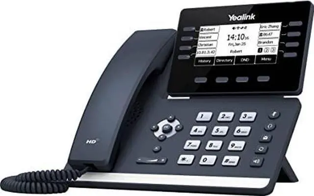Alt view image 6 of 9 - Yealink SIP-T53W IP Corded/Cordless Wi-Fi Mountable Desktop Phone SIPT53W