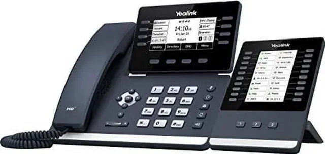 Alt view image 8 of 9 - Yealink SIP-T53W IP Corded/Cordless Wi-Fi Mountable Desktop Phone SIPT53W