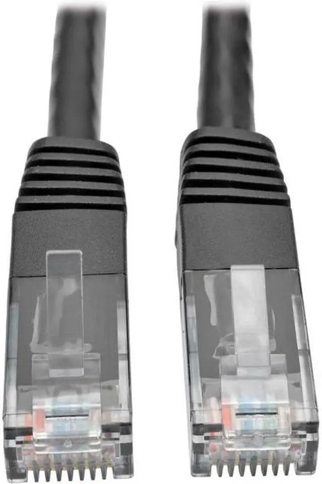 Alt view image 6 of 7 - Tripp Lite N200-005-BK Cat6 Gigabit Molded Patch Cable, 5 ft. RJ45 (M/M), 550MHz 24 AWG Black 5' (N200-005-BK)