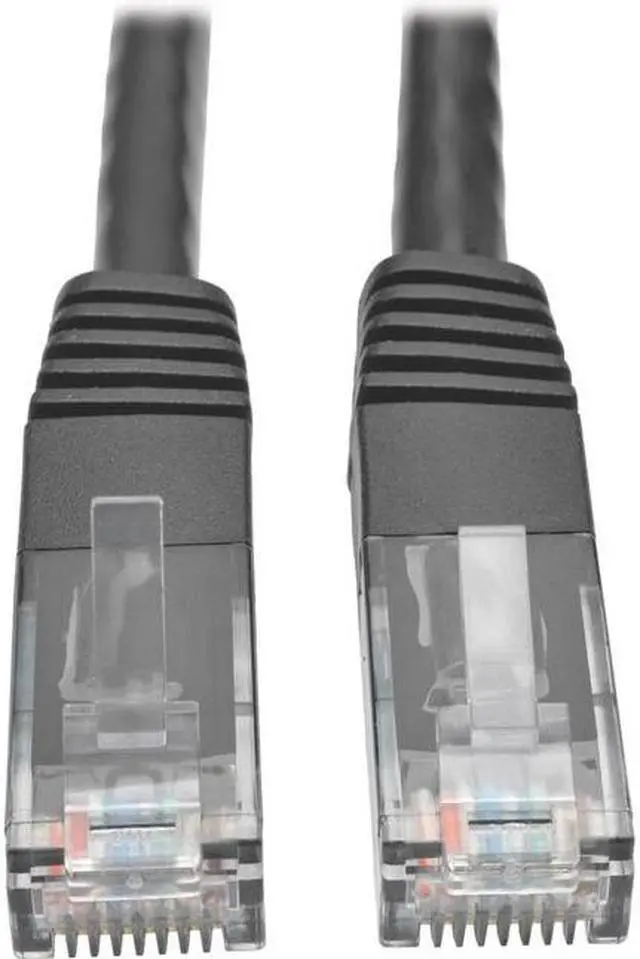 Alt view image 7 of 8 - Tripp Lite Cat6 Gigabit Molded Patch Cable, 1 ft. RJ45 (M/M), 550MHz 24 AWG Black 1' (N200-001-BK)