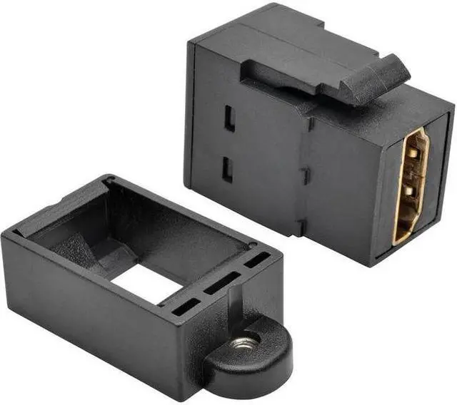 Alt view image 18 of 18 - TRIPP LITE P164-000-KP-BK HDMI Coupler Keystone Panel Mount All-in-One F/F Black